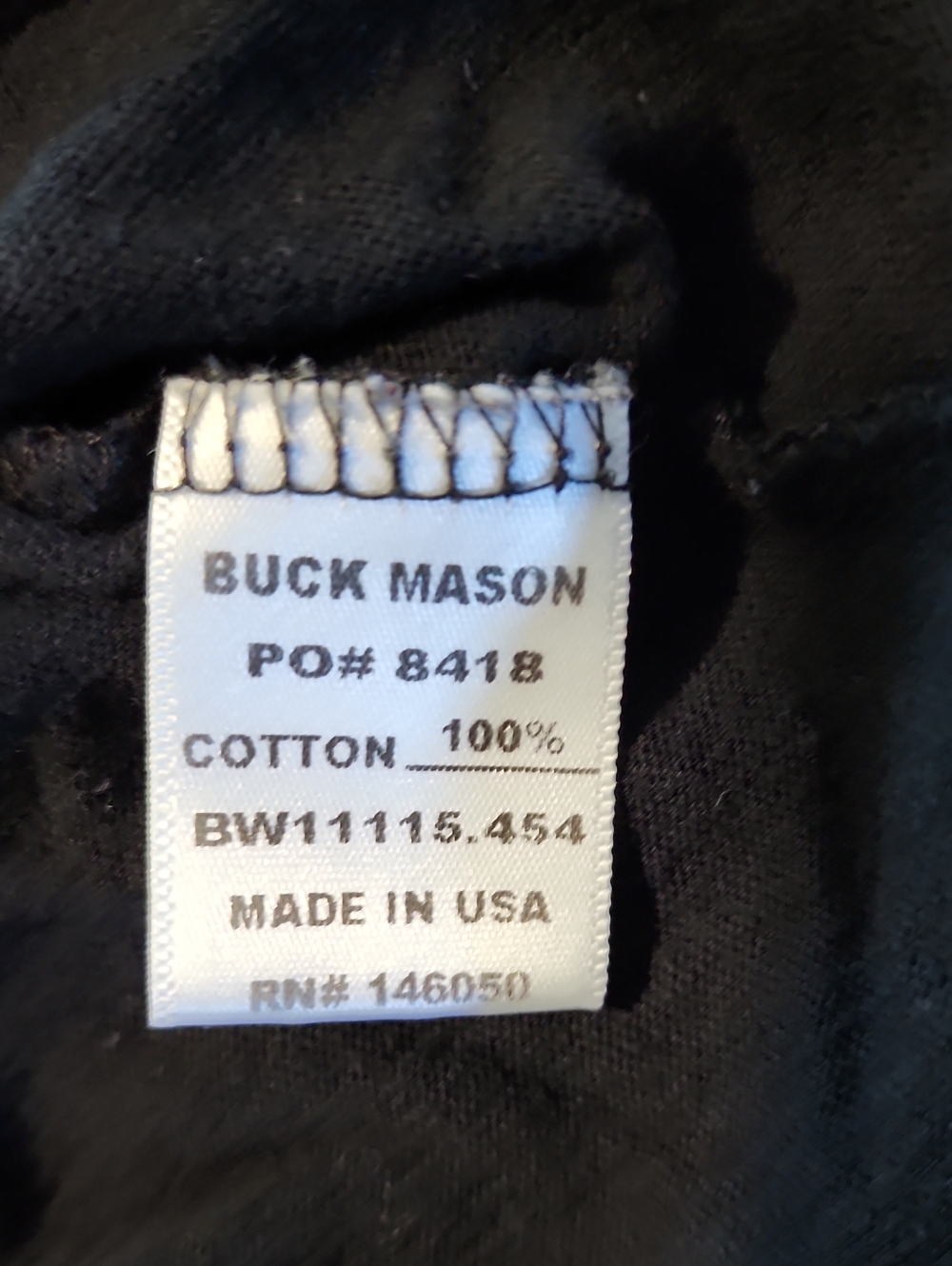๐ต Buck Mason Black Crewneck Tee ๐ต - Picture 3 of 4